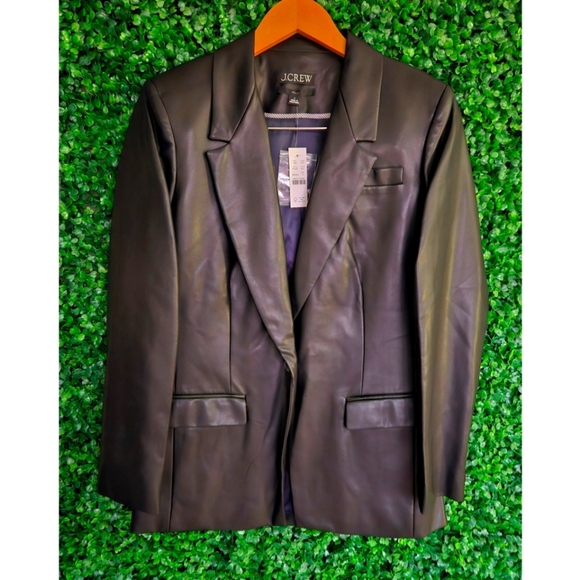 J.Crew Willa blazer in faux leather - Picture 4 of 6